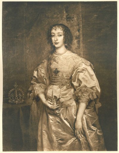 Henriette Maria of France (1609–1668), Wife of Charles I of England by Anthony van Dyck